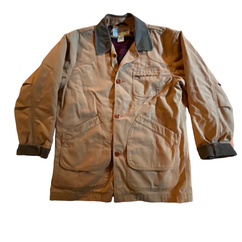 Vintage LL Bean Original Field Coat With Wool Nylon Liner Mens